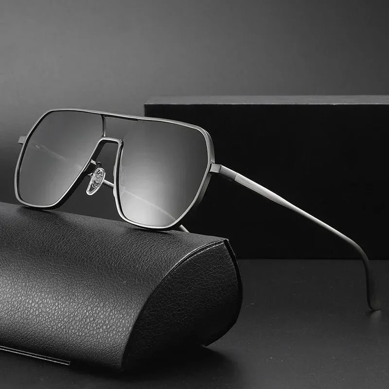 Lunettes de soleil en aluminium pour hommes polarisées – Image 2